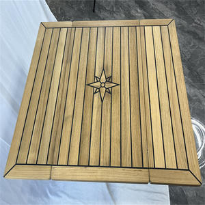 Table pliante en teck 450/900x800mm pour yacht et bateau, accessoires de camping-car, produit de commerce électronique transfrontalier - Product Image 2