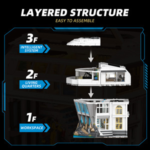JIESTAR Malibu Villa Building Blocks Luxury Modern Beach House Architecture Model 3284PCS 1:8 Scale Plastic Creator Expert Brick - Product Image 3