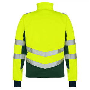 Thiết kế mới nhất của nam giới softshell xây dựng Áo khoác khả năng hiển thị cao phản quang dài tay áo Windproof làm việc Áo khoác - Product Image 3