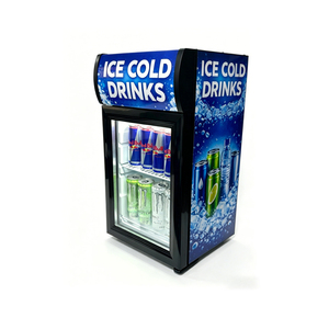 Mini-réfrigérateur portable Nuelead NE-25CL avec porte en verre transparent et serrure pour voiture et usage domestique - Product Image 1