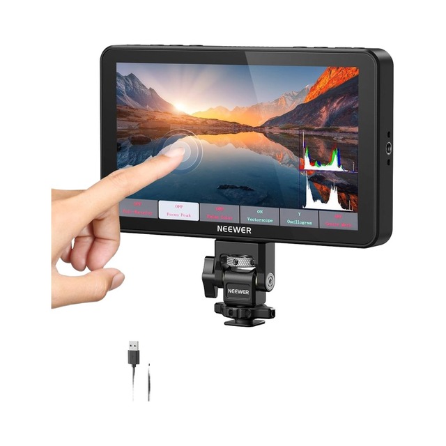 NEEWER F700 7-inch Camera On-Set Monitor, Supports 4K Loop Input/Output, Features Peak Focus Function