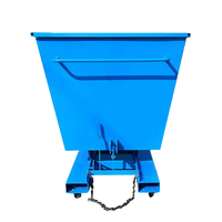 Bennes de collecte de déchets auto-basculantes de 2 m³ avec système de levage par chaîne pour camions-bennes