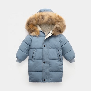 Manteau d'hiver pour enfants, <span class=keywords><strong>parka</strong></span> et manteaux rembourrés en coton pour bébés garçons et filles, vestes longues épaisses et chaudes, vêtements d'extérieur pour tout-petits - Product Image 4