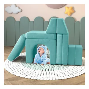 10 In 1 Multifunctional Kids Sofa 10PCS Kids Couch Modular Kids Play Couch For Playroom Bedroom