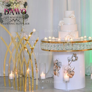 Thủy Tinh Rõ Ràng Chandelier <span class=keywords><strong>Crystal</strong></span> <span class=keywords><strong>Cake</strong></span> Bảng Cho Đám Cưới Sang Trọng - Product Image 6