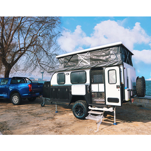Venta caliente de lujo Mobil <span class=keywords><strong>Mobilhome</strong></span> nuevo diseño carretera 4 litera Offroad de aluminio Overland prefabricada móvil confortable caravana Coche - Product Image 1