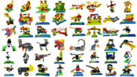 Blocs de construction en plastique PE, ensemble de jouets éducatifs STEM pour la maternelle et l'école primaire