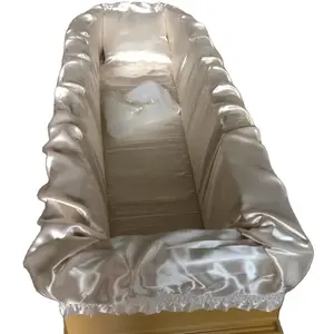 Italy cardboard coffin interior paperboard coffin interiors satin funeral textile hometextile pillow