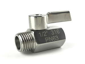 Vannes à opercule COVNA 90 jours pour eau, gaz, huile, filetage 1/8", 1/4", 3/8", 1/2" Mini BSP mâle et femelle en acier inoxydable - Product Image 2