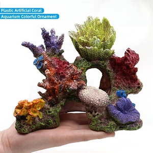 Kleurrijke kunstmatige koraal aquariumplanten van hars, decoratie voor visbakken, landschapsdecoratie - Product Image 1