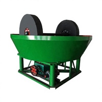 Broyeur à moulin à sec automatique 1200 Modèle 380V pour l'extraction d'or, machine de broyage de poudre d'or à haute récupération, garantie 1 an, efficacité 98%