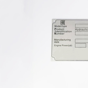 Plaque signalétique en aluminium Art déco noir argenté pour <span class=keywords><strong>la</strong></span> décoration <span class=keywords><strong>de</strong></span> <span class=keywords><strong>la</strong></span> maison et l'affichage du panneau d'information sur les pelles hydrauliques - Product Image 4