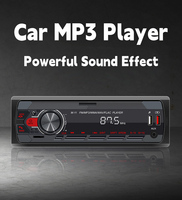 Nouveau lecteur MP3 de voiture 12V, lecteur DVD stéréo pour voiture, Bluetooth mains libres, radio FM, lumière colorée, audio stéréo, modification du tableau de bord
