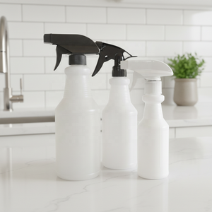 250 मिलीलीटर 500 मिलीलीटर रासायनिक प्रतिरोधी 1000 मिलीलीटर खाली एचडीपे प्लास्टिक ट्रिगर पौधों, पालतू, सफाई समाधान के लिए समायोज्य स्प्रे बोतलें - Product Image 1