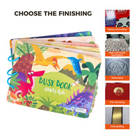 Libro ocupado de encuadernación en espiral impreso personalizado para niños en edad preescolar y niños pequeños hecho de papel duradero para cuentos infantiles