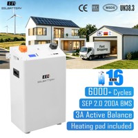 Batería vertical Lifepo4 de 51.2V 280 314Ah, 15-16KWh, de fosfato de hierro y litio, en stock en la UE, para sistemas de energía solar domésticos.