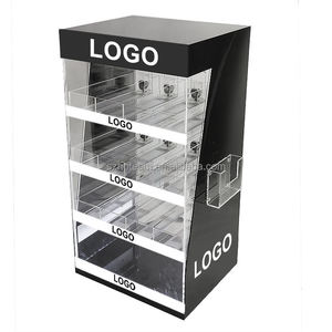 Espositore per Sigarette a 2 Livelli in Acrilico, Scaffale da Banco per Tabacchi con Divisori per Negozi di Articoli per Fumatori e Minimarket - Product Image 4