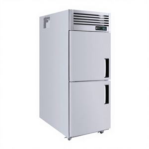 Réfrigérateur commercial à deux portes en acier inoxydable |   Refroidisseur pour cuisine, café et restauration - Product Image 1