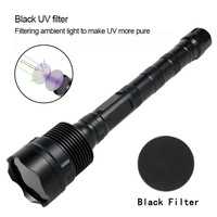 Lampe torche LED UV à lumière noire haute puissance 45W 365nm, géocaching, minéraux fluorescents, lampe LED rechargeable