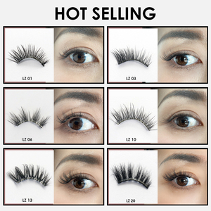 Cils demi-bande Thamel pré-collés en PBT, imperméables, auto-adhésifs, réutilisables, sans cruauté, faits à la main, bande en plastique transparente, effet 3D, 3-10 - Product Image 6