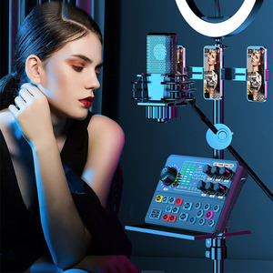 Yiscaxia Professional Live Stream Vocal Sound Card Audio <strong>Interface</strong> Mixer Support Multi-Channel Mixing Sound Card - Product Image 3