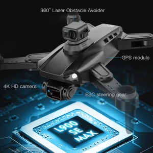Dron RC AiJH L900 <span class=keywords><strong>Pro</strong></span> SE MAX 5G con Evitación de Obstáculos Láser de 360 Grados, Cámara 4K HD, FPV, Quadcopter RC Plegable - Product Image 4