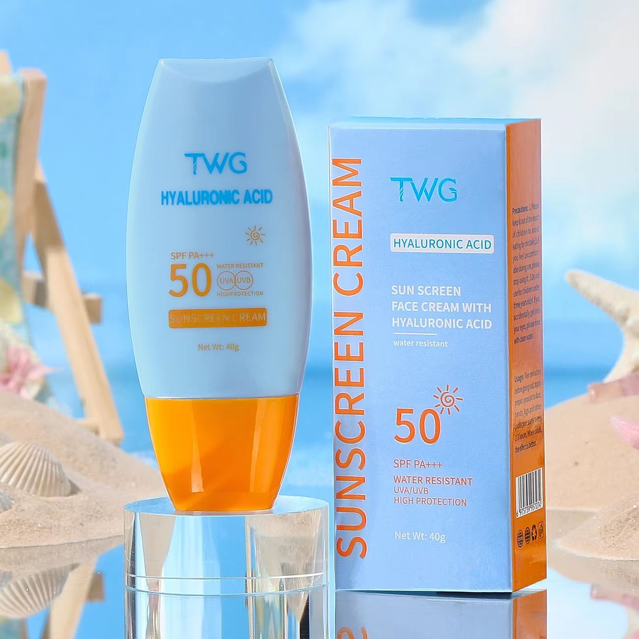 5727 TWG Crema Solare all'Acido Ialuronico SPF 50+ PA+++ 40g