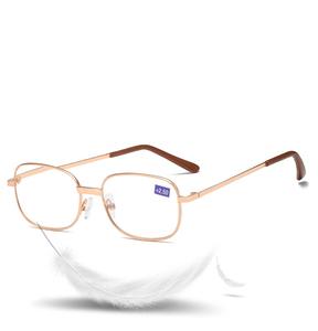 <span class=keywords><strong>Gafas</strong></span> de lectura cuadradas de alta <span class=keywords><strong>calidad</strong></span>, anteojos de lectura con marco de metal, a la moda, <span class=keywords><strong>precio</strong></span> más bajo, venta al por mayor, en stock - Product Image 6
