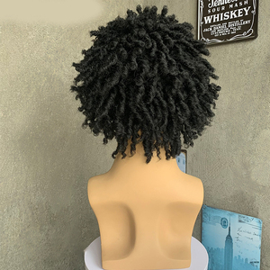 <span class=keywords><strong>Peluca</strong></span> corta afro para <span class=keywords><strong>hombre</strong></span> con bloque <span class=keywords><strong>de</strong></span> pelo sintético <span class=keywords><strong>de</strong></span> onda profunda personalizada trenza sucia Reggae reemplazo <span class=keywords><strong>de</strong></span> cabello precio <span class=keywords><strong>de</strong></span> fábrica - Product Image 5