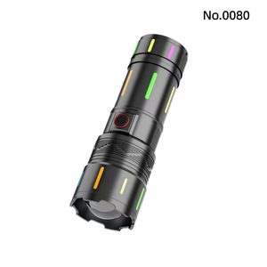 Mechanical Zoom <b>Flashlight</b> 12W LED <b>Rechargeable</b> Aluminum Alloy Long Range White Light Outdoor Use - Product Image 5