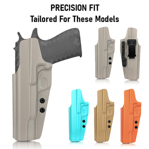 Hot Selling Kleurrijke Kydex <span class=keywords><strong>Gun</strong></span> Holster Verstelbare Iwb <span class=keywords><strong>Holsters</strong></span> Verborgen Carry Pistool Zakjes Voor <span class=keywords><strong>1911</strong></span> Verhulling Retentie Clips - Product Image 3
