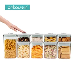 High Quality gift items Rectangular nine-piece set plastic storage box kitchen storage containers For Food Kitchen Storage