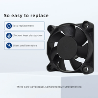 Ventilateur axial DC à pales en plastique PBT 45x45x10mm 5-12-24V, roulements à billes, durée de vie de 70 000 heures, ventilateur de refroidissement d'air OEM ODM