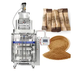 Automatic multitrack brown sugar powder stick sachet packing machine packing machine sugar packet packing machine