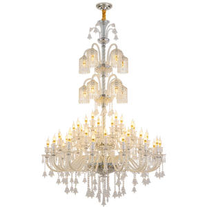 Decoraciones para salones de bodas Luz colgante Candelabro de cristal K9 de lujo para sala de estar de Hotel - Product Image 5