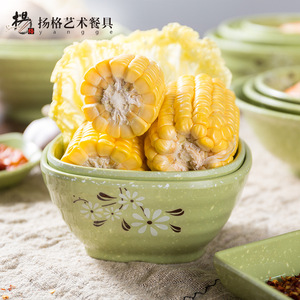 ชามเมลามีนยี่ห้อ Yangge ขนาด 10-10.9 ซม. ลายพิมพ์ ปลอดสาร BPA สำหรับใช้ในบ้าน โรงแรม และอาหาร - Product Image 2
