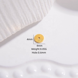 YSS092 Accessoires <span class=keywords><strong>de</strong></span> bracelet <span class=keywords><strong>Perles</strong></span> intercalaires rondes plaquées or 18 carats en argent sterling 925 <span class=keywords><strong>pour</strong></span> la fabrication <span class=keywords><strong>de</strong></span> <span class=keywords><strong>bijoux</strong></span> <span class=keywords><strong>Fournisseur</strong></span> - Product Image 4