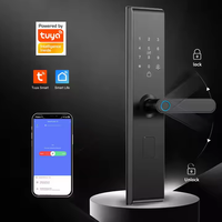 Prix usine TUYA WIFI Serrure électronique d'empreintes digitales Déverrouillage à distance Carte numérique Clé Cerradura Intelligente Ttlock Serrure de porte intelligente