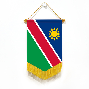 Wholesale Mini Pennant Car Flags Namibia Wall Decor <b>Small</b> <b>Ornaments</b> Hanging Digital Printing Satin Material - Product Image 1