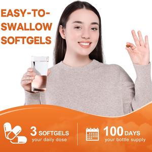 Huile de graines de citrouille de qualité supérieure, extraits végétaux, favorise la vitalité des cheveux et la santé de la prostate, gélules d'huile de graines de citrouille - Product Image 4