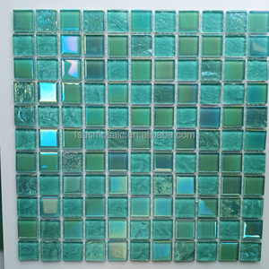 Azulejos de mosaico de piscina de cristal cuadrado azul moderno para piscinas de interior y exterior, ideal para decoración de suelo elegante, hoteles/baños - Product Image 6