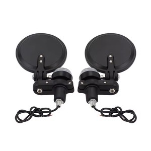 2PCS Extrémités <span class=keywords><strong>de</strong></span> <span class=keywords><strong>guidon</strong></span> <span class=keywords><strong>de</strong></span> moto 7/8 "22mm Rétroviseurs latéraux universels en aluminium à LED pour <span class=keywords><strong>Cafe</strong></span> <span class=keywords><strong>Racer</strong></span> - Product Image 5