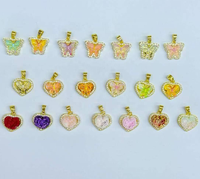 CH-LAP2172 Schattige Emaille Verguld Appel Fruit Charms Kleurrijke Emaille Appelhanger Verguld Mini Koperen Component Groothandel