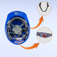 Casque d'électricien très vendu, en ABS, anti-écrasement, casque de sécurité résistant aux chocs pour l'industrie, la construction, le bâtiment, l'exploitation minière