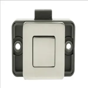Safety Mechanism Lock Plastic Brown Square Push Button Lock for Truck Trailer RV