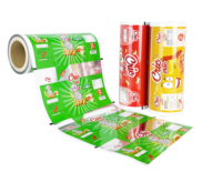 Personnalisé de haute qualité impression Flexible croustilles rouleau Film laminé en plastique plantain banane Snack emballage alimentaire rouleau