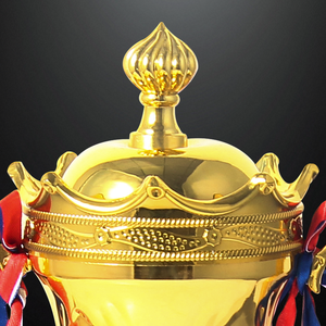 Molde de fábrica OEM Big Soccer Trophy Cup para deporte y juego Creative Modern Trophy Cup con piezas personalizadas Trofeos de fútbol personales - Product Image 4
