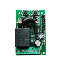 Télécommande sans fil 1CH 433MHz avec 2 boutons DC12V 1 canal relais RF commutateur émetteur récepteur Code fixe