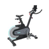 Bicicleta de Spinning con Resistencia Magnética, Volante de Inercia de 6 kg (Opción de 10 kg), Pantalla LED, Transmisión por Correa Silenciosa, Estructura de Tubo de Acero y ABS, Ajustable