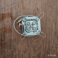 Réchaud à gaz portable pliable haute puissance à 5 brûleurs pour le camping en plein air, allumage piézoélectrique, accessoires